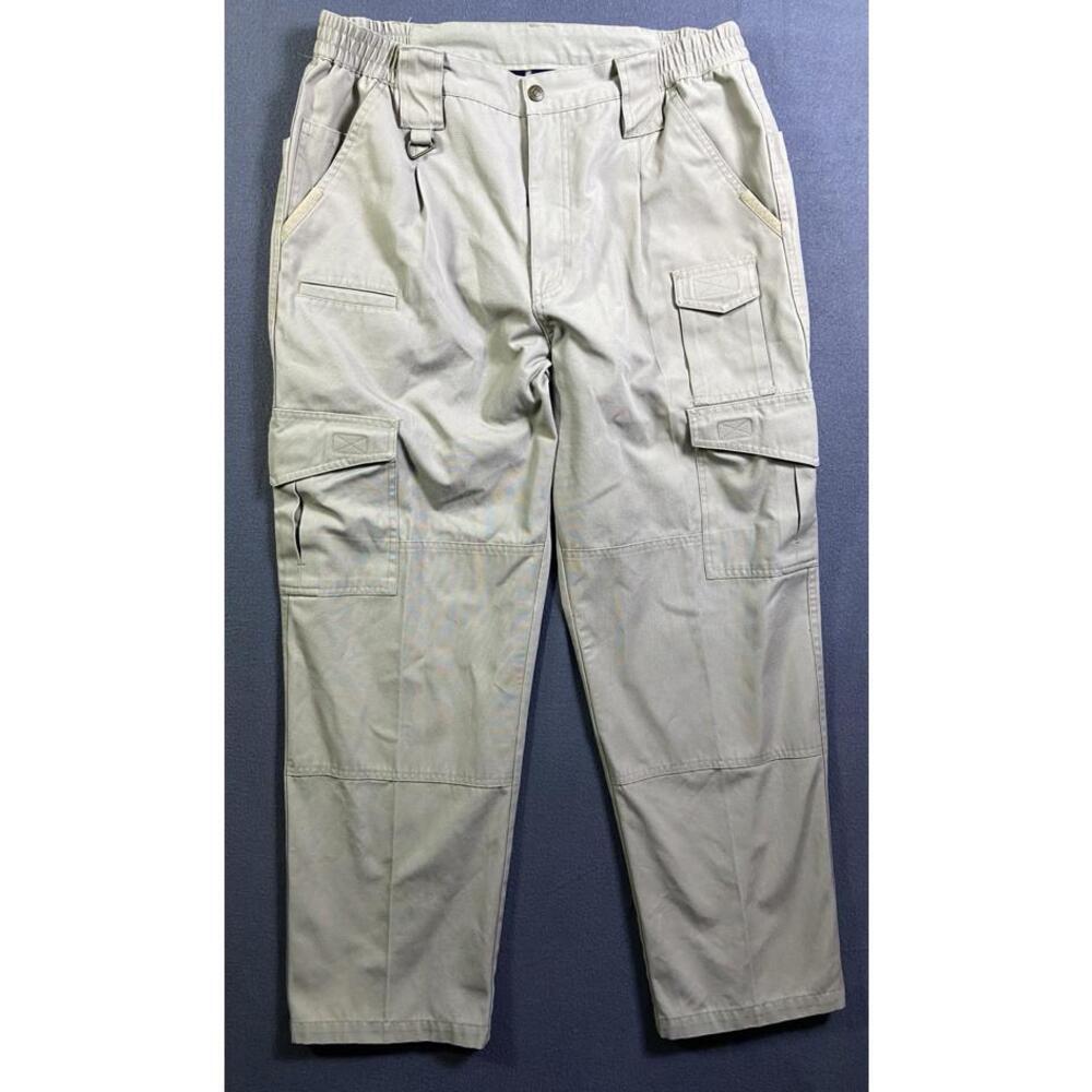 Propper Tactical Pants Size 36x30 Beige Polyester Cotton Blend Hiking Cargo EUC